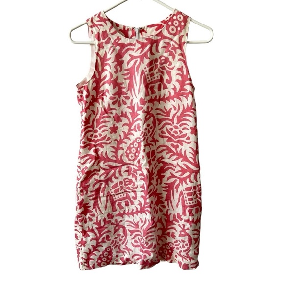 SOLD ISLAND COMPANY DRESS XS 100% LINEN SHIFT SUMMER TROPICAL COASTAL RESORT … - Picture 1 of 10
